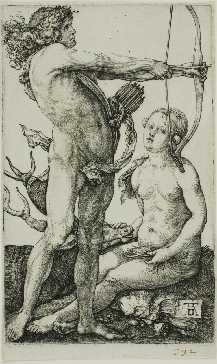 Apolo e Diana de Albrecht Dürer