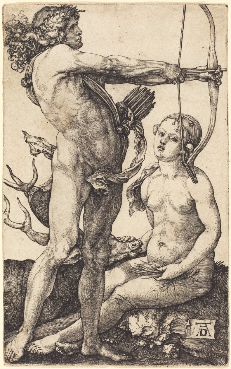 Apolo e Diana de Albrecht Dürer
