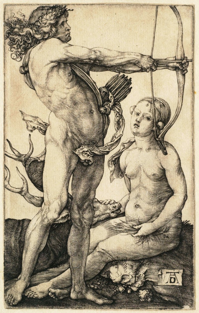 Apolo e Diana de Albrecht Dürer