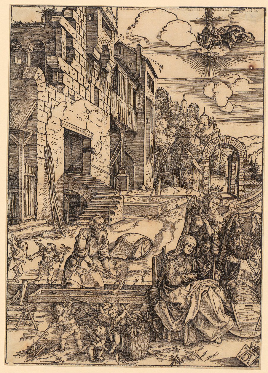 Estadia no Egito, folha 15 da série «A Vida da Virgem» de Albrecht Dürer