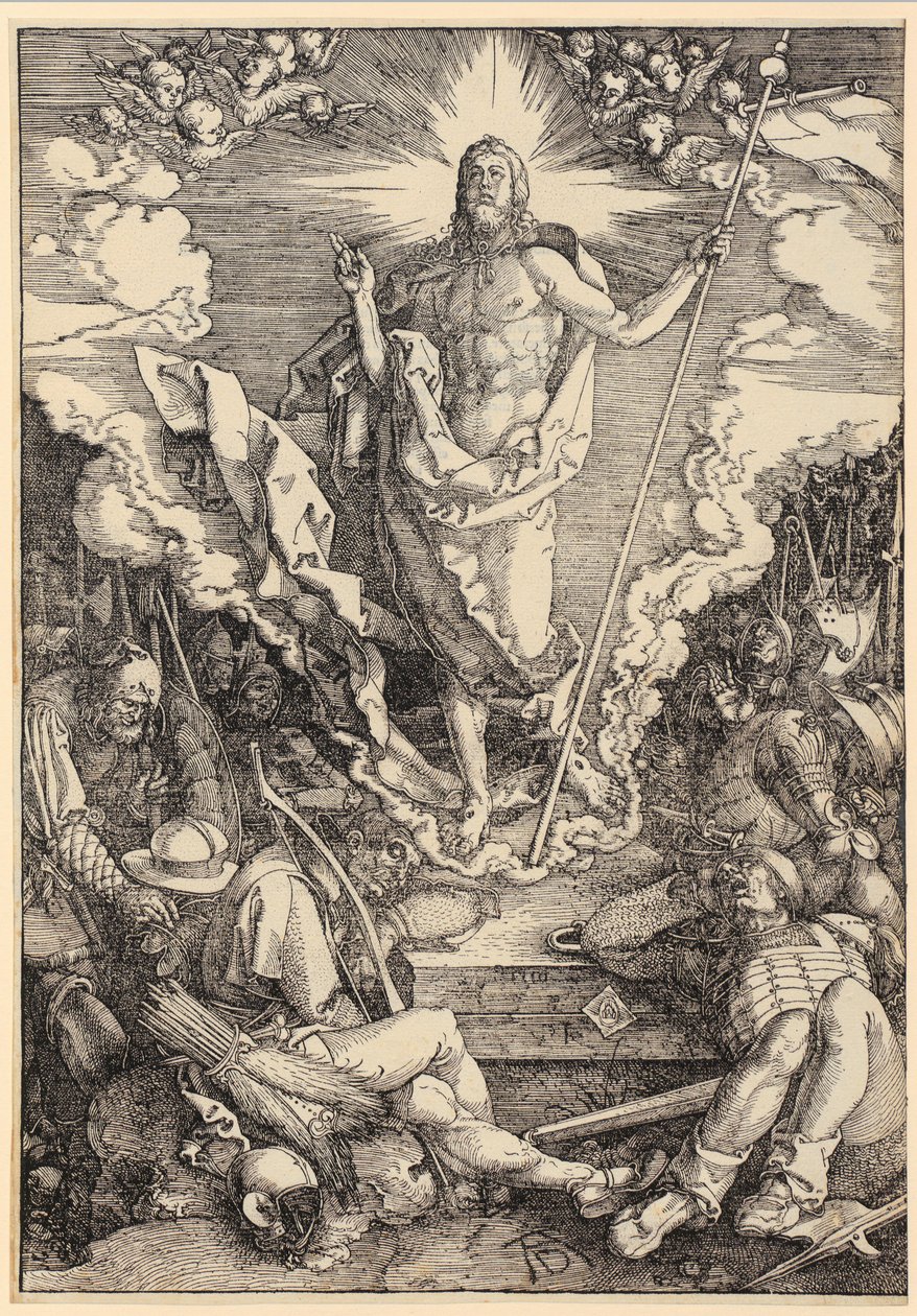 A Ressurreição de Cristo, folha 12 da série «A Grande Paixão» de Albrecht Dürer