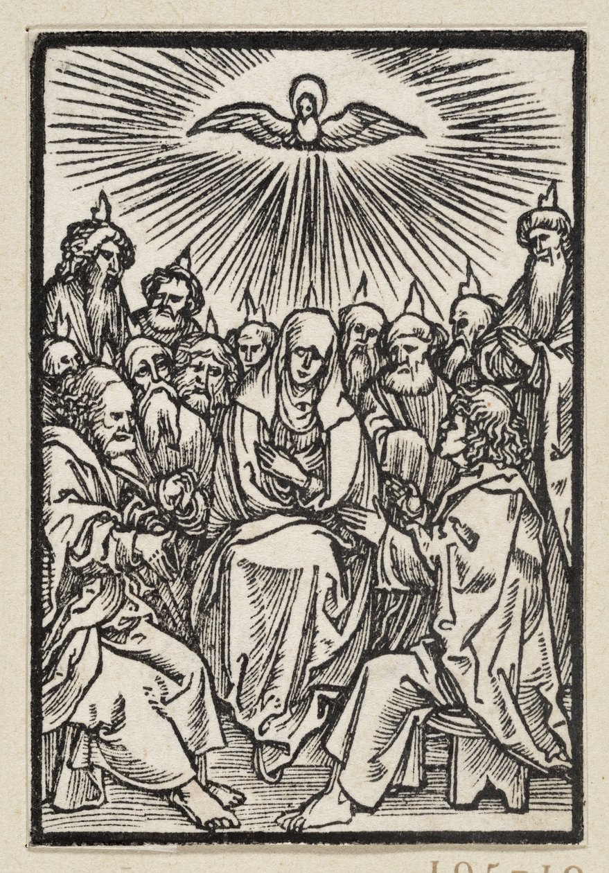 Derramamento do Espírito Santo (63 cenas religiosas) de Albrecht Dürer