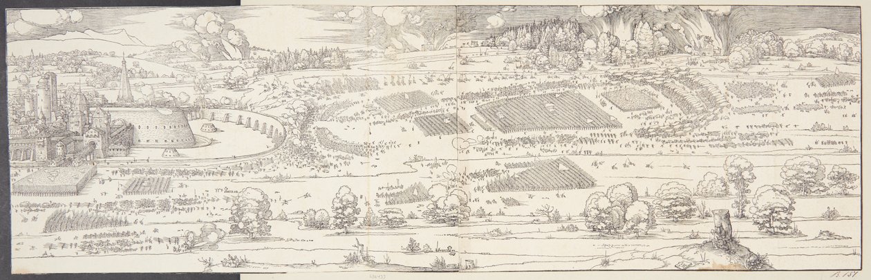 O cerco de um castelo de Albrecht Dürer