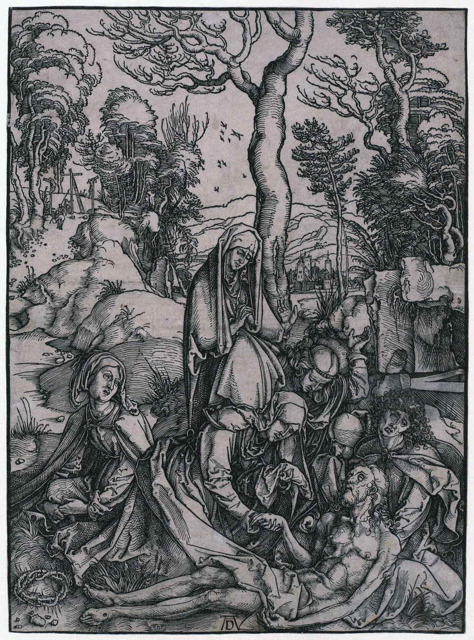 Lamentação de Cristo, folha 9 da série «A Grande Paixão» de Albrecht Dürer