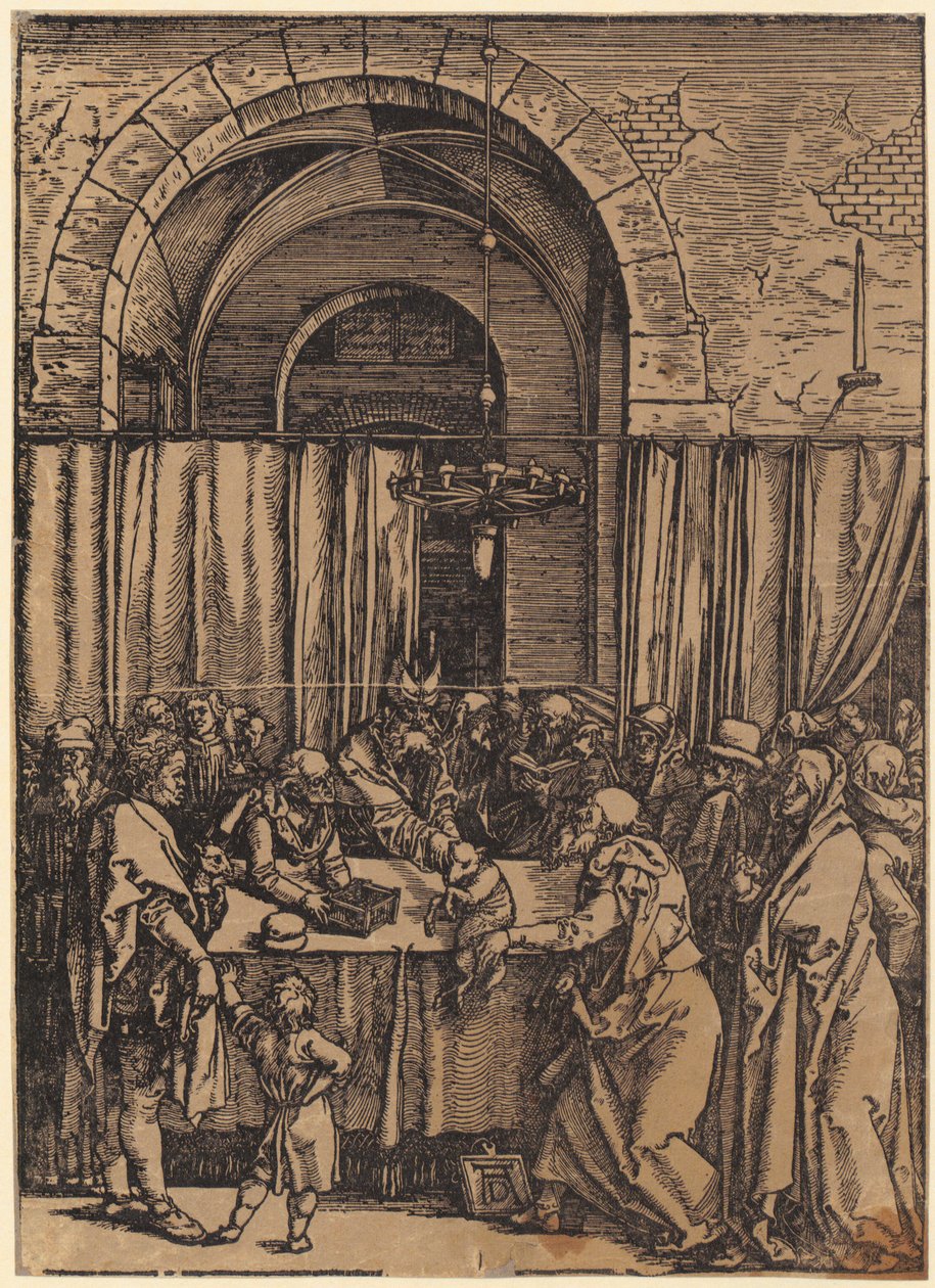 Lamentação de Cristo, folha 9 da série «A Grande Paixão» de Albrecht Dürer