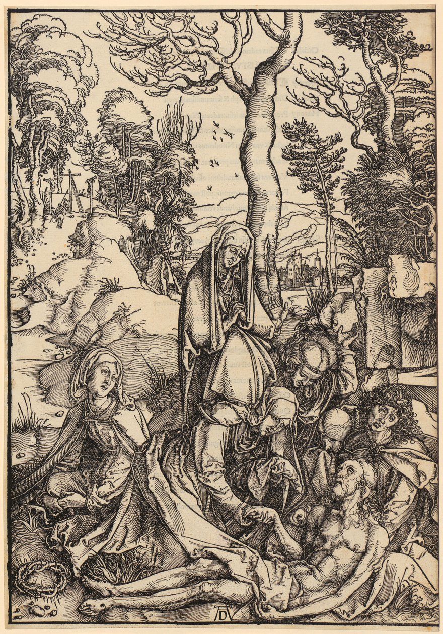 Lamentação de Cristo, folha 9 da série «A Grande Paixão» de Albrecht Dürer