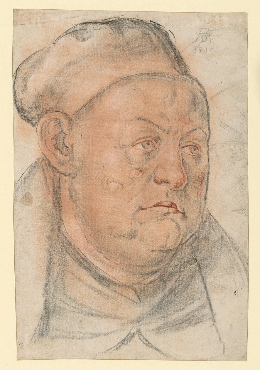 Retrato de um clérigo (Johannes Trithemius?) de Albrecht Dürer