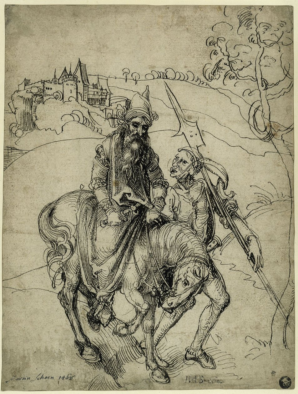 Cavaleiro cego (Belisário?) de Albrecht Dürer