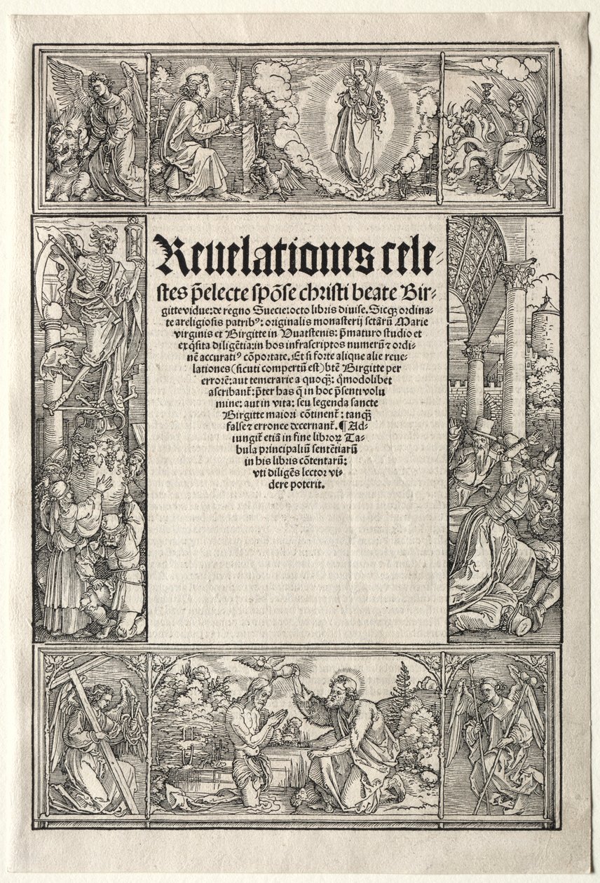 Fronteira - com o batismo de Cristo. de Albrecht Dürer