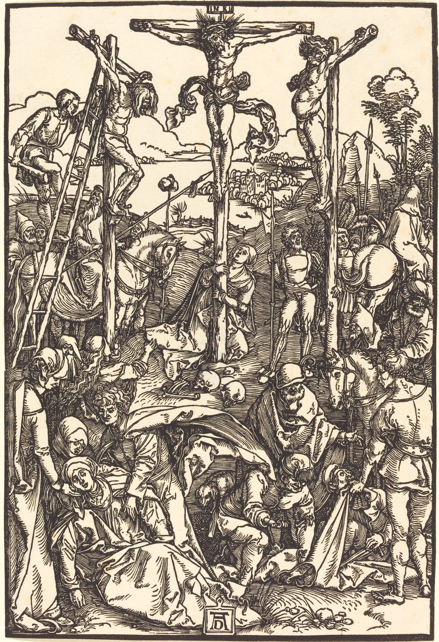 Calvário com as três cruzes de Albrecht Dürer