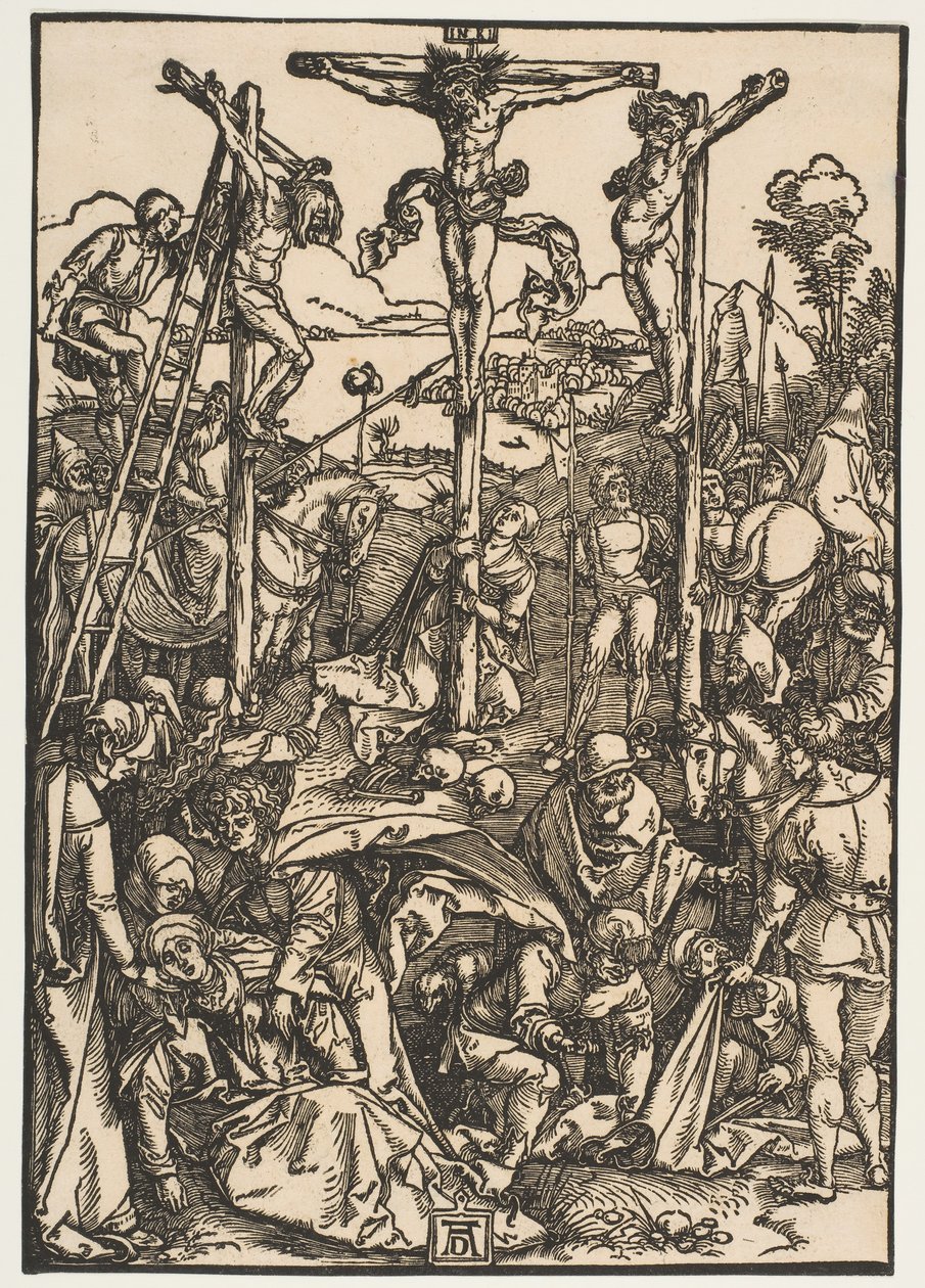 Calvário com as Três Cruzes, ca. 1503 de Albrecht Dürer