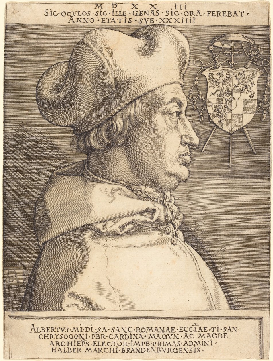 Cardeal Albrecht de Brandemburgo («Grande Cardeal») de Albrecht Dürer