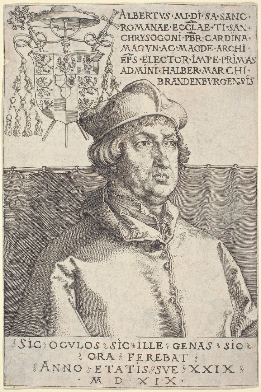 Cardeal Albrecht de Brandemburgo ("Pequeno Cardeal") de Albrecht Dürer