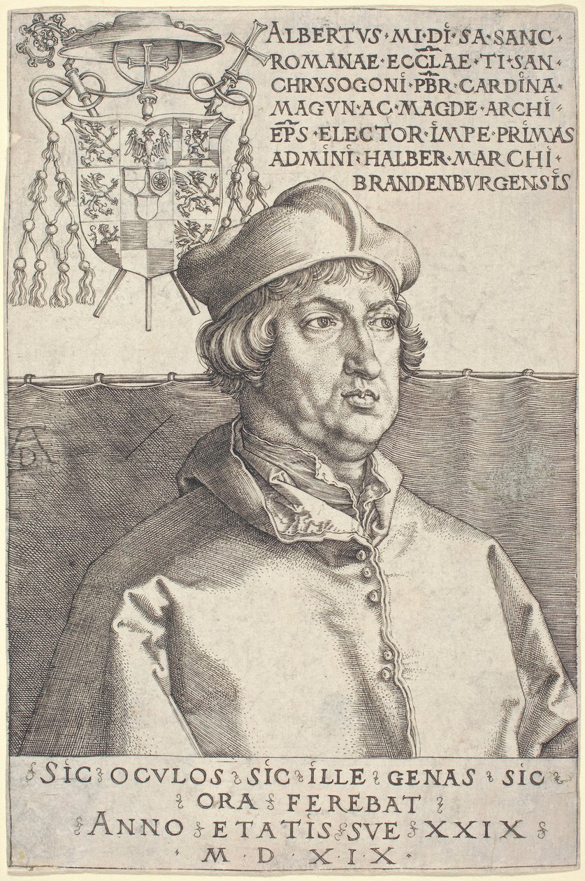 Cardeal Albrecht de Brandemburgo («Pequeno Cardeal») de Albrecht Dürer