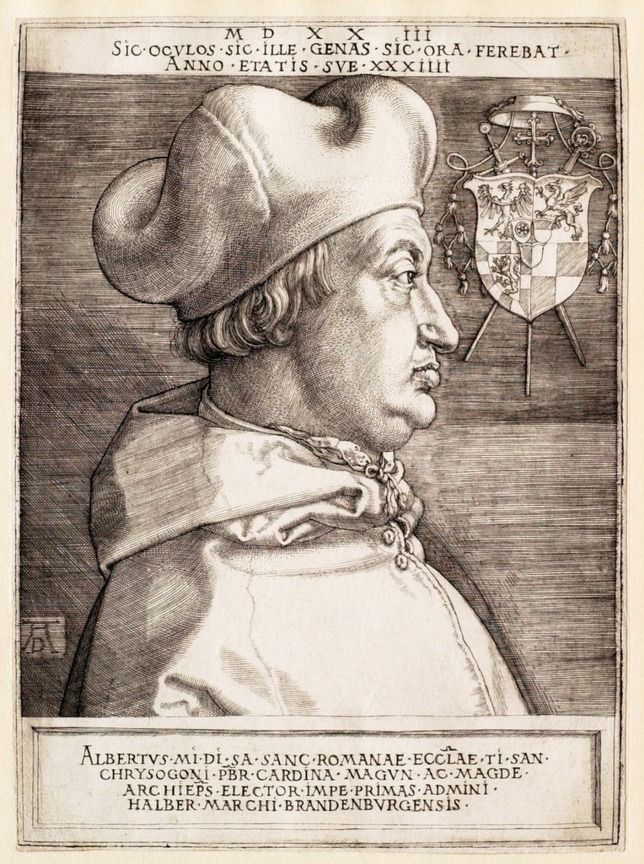 Cardeal Alberto de Brandemburgo (O grande cardeal) de Albrecht Dürer