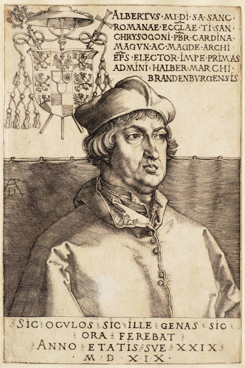 Cardeal Alberto de Brandeburgo (O pequeno cardeal) de Albrecht Dürer