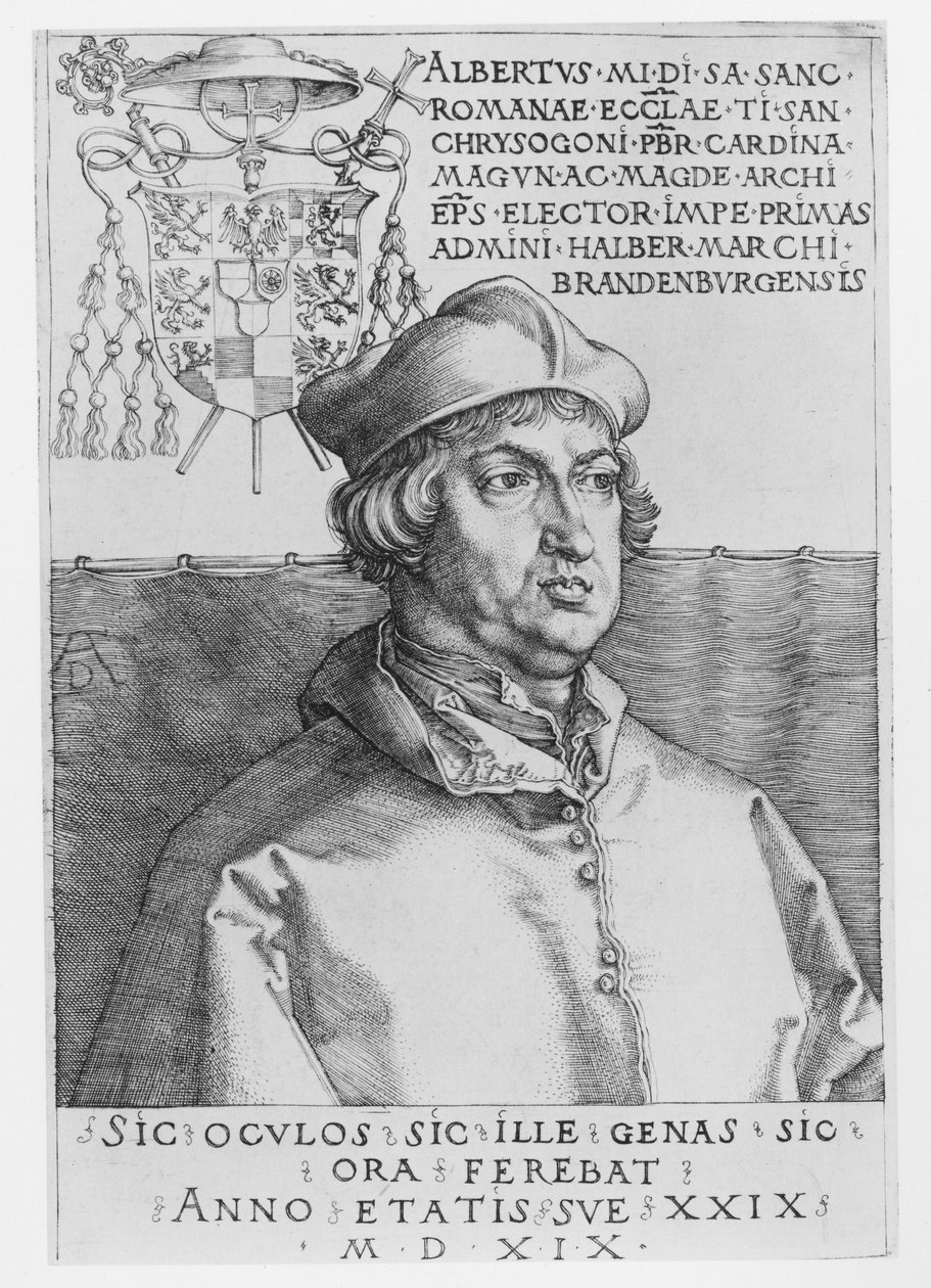 Cardeal Albrecht de Brandemburgo de Albrecht Dürer