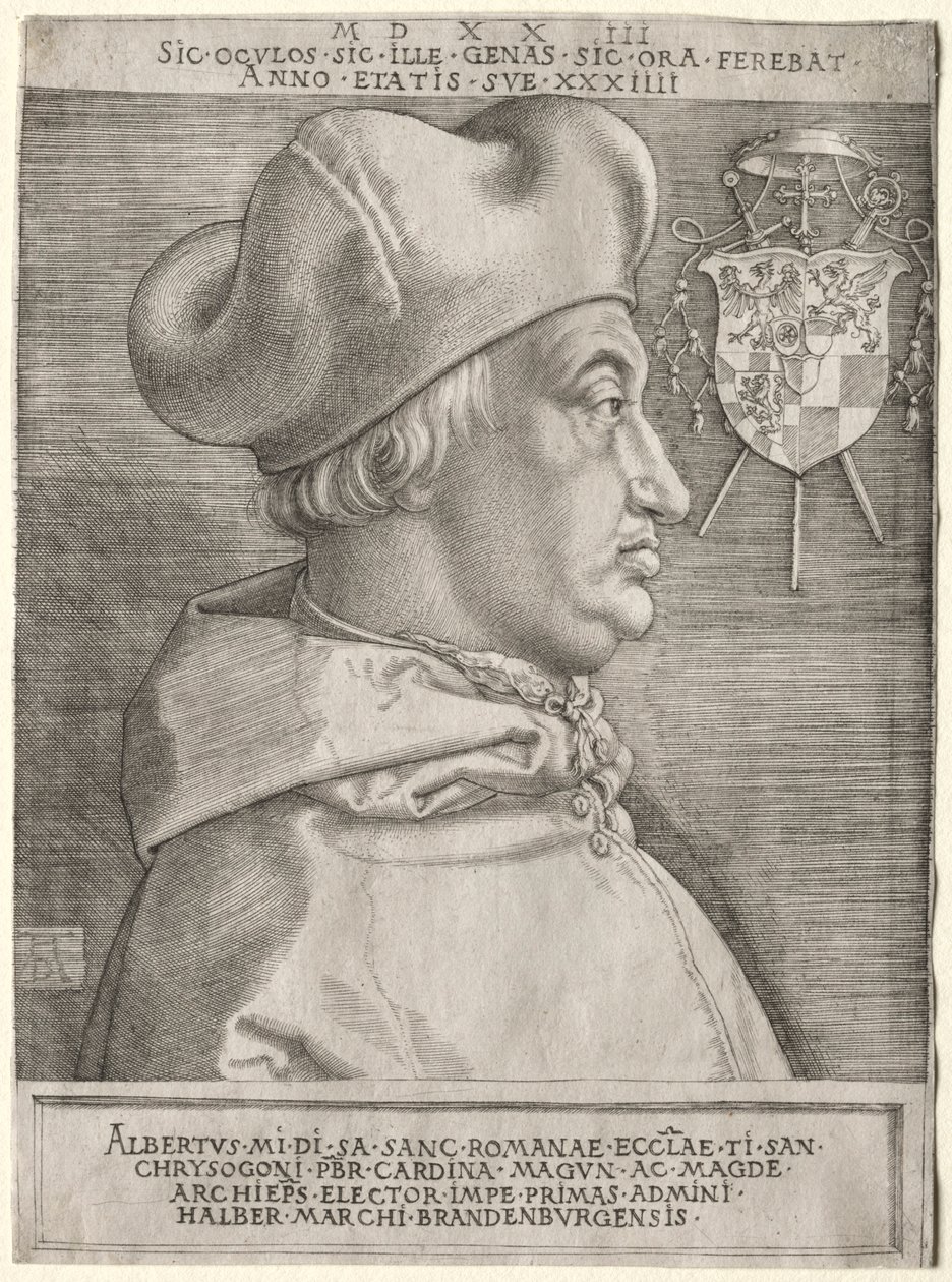 Cardeal Albrecht de Brandemburgo - O Grande Prato, 1523. de Albrecht Dürer