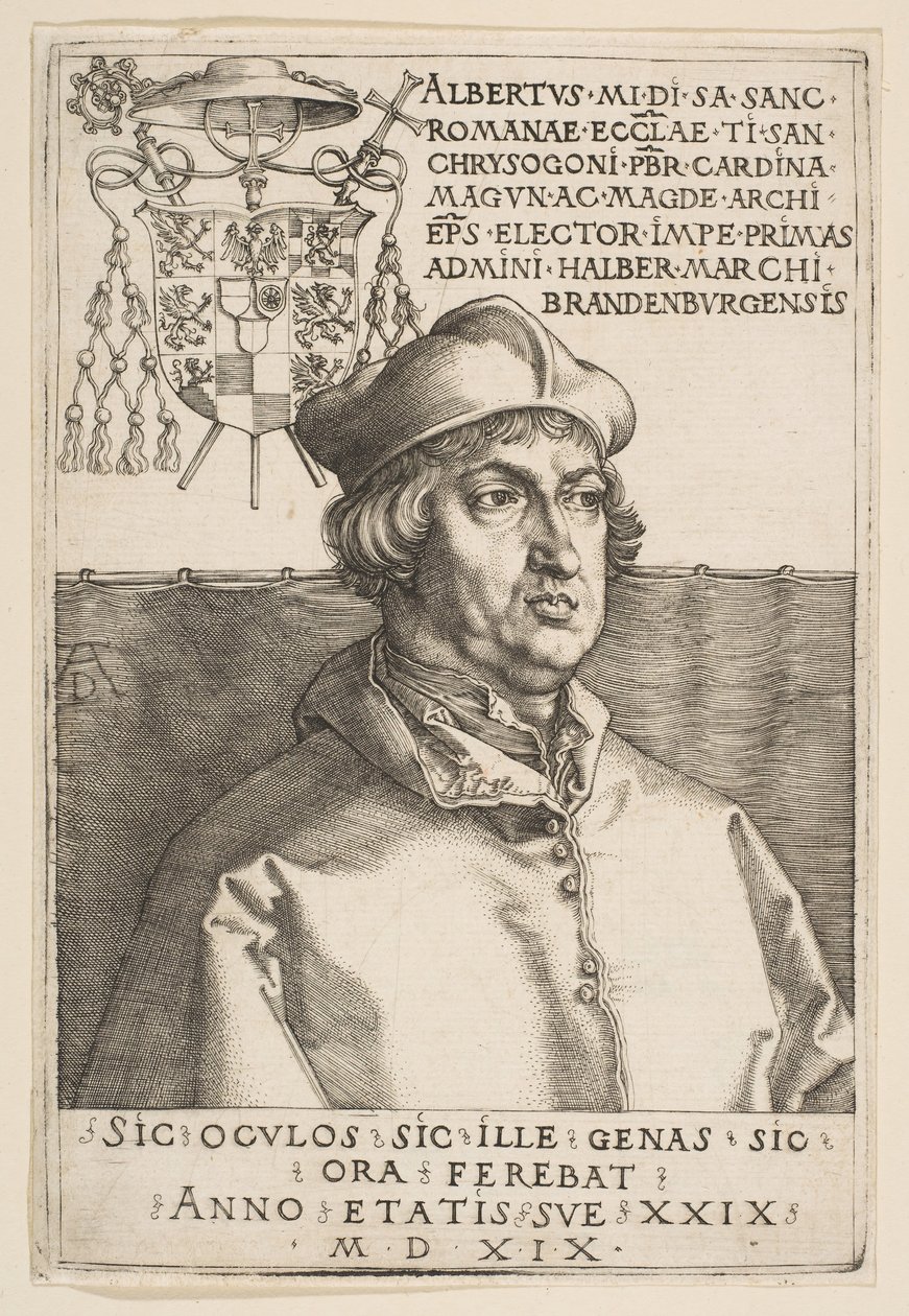 Cardeal Albrecht de Brandemburgo, 1519. de Albrecht Dürer
