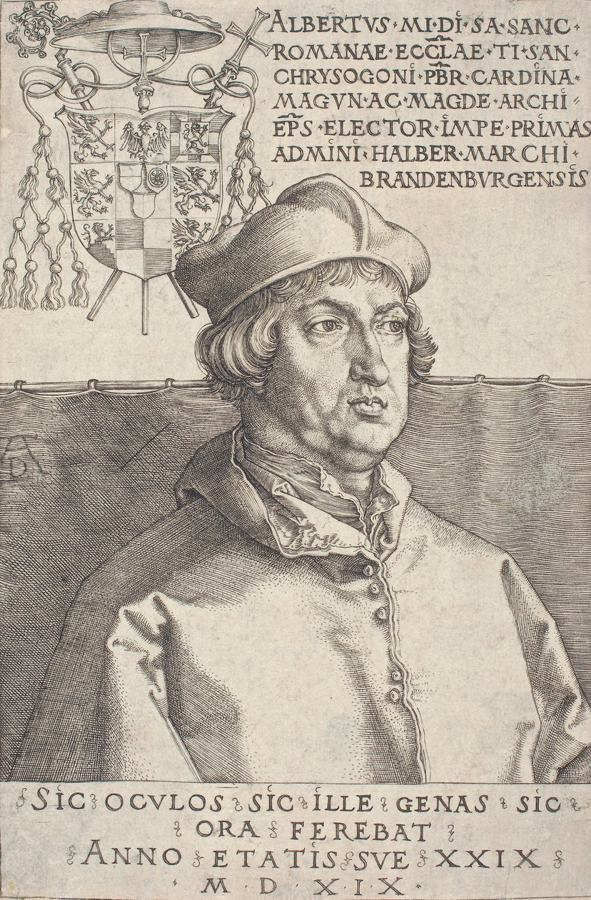 Cardeal Albrecht de Brandemburgo Pequeno Cardeal, 1519. de Albrecht Dürer