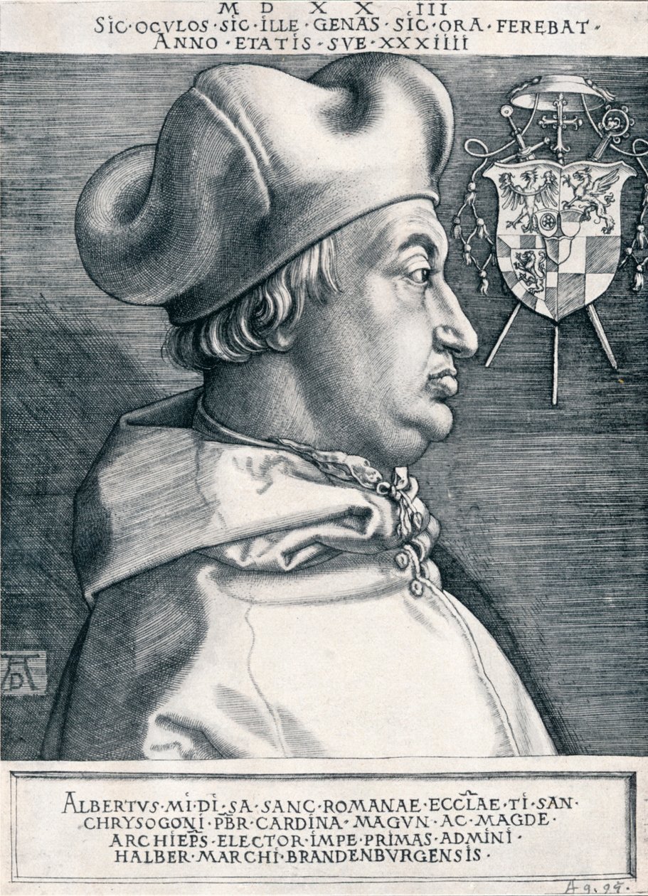 Cardeal Albrecht de Brandemburgo, o Grande Cardeal, 1523 1906 de Albrecht Dürer