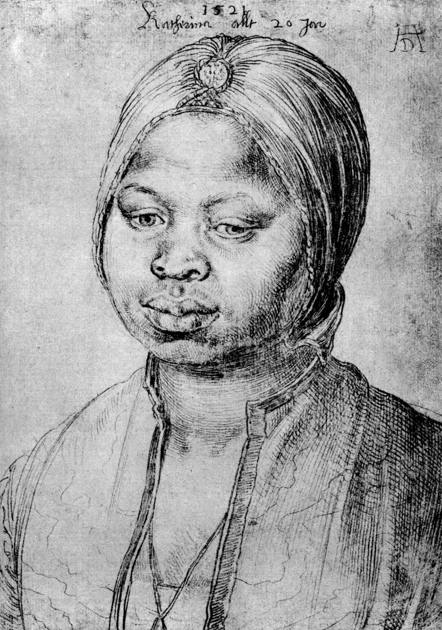 Catarina, a Mulata do Bradao Português, 1521, 1936 de Albrecht Dürer