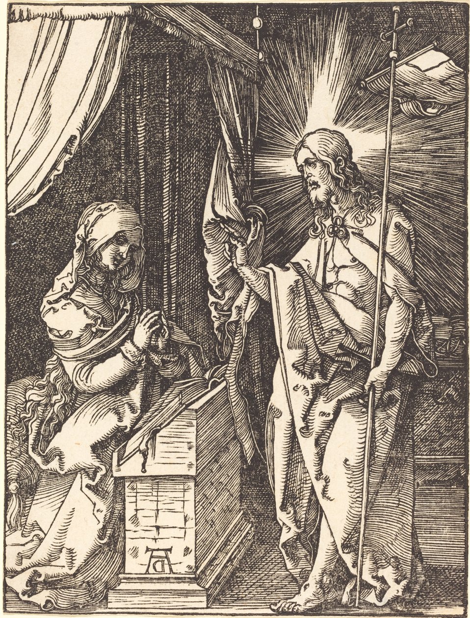 Cristo aparecendo para sua mãe de Albrecht Dürer