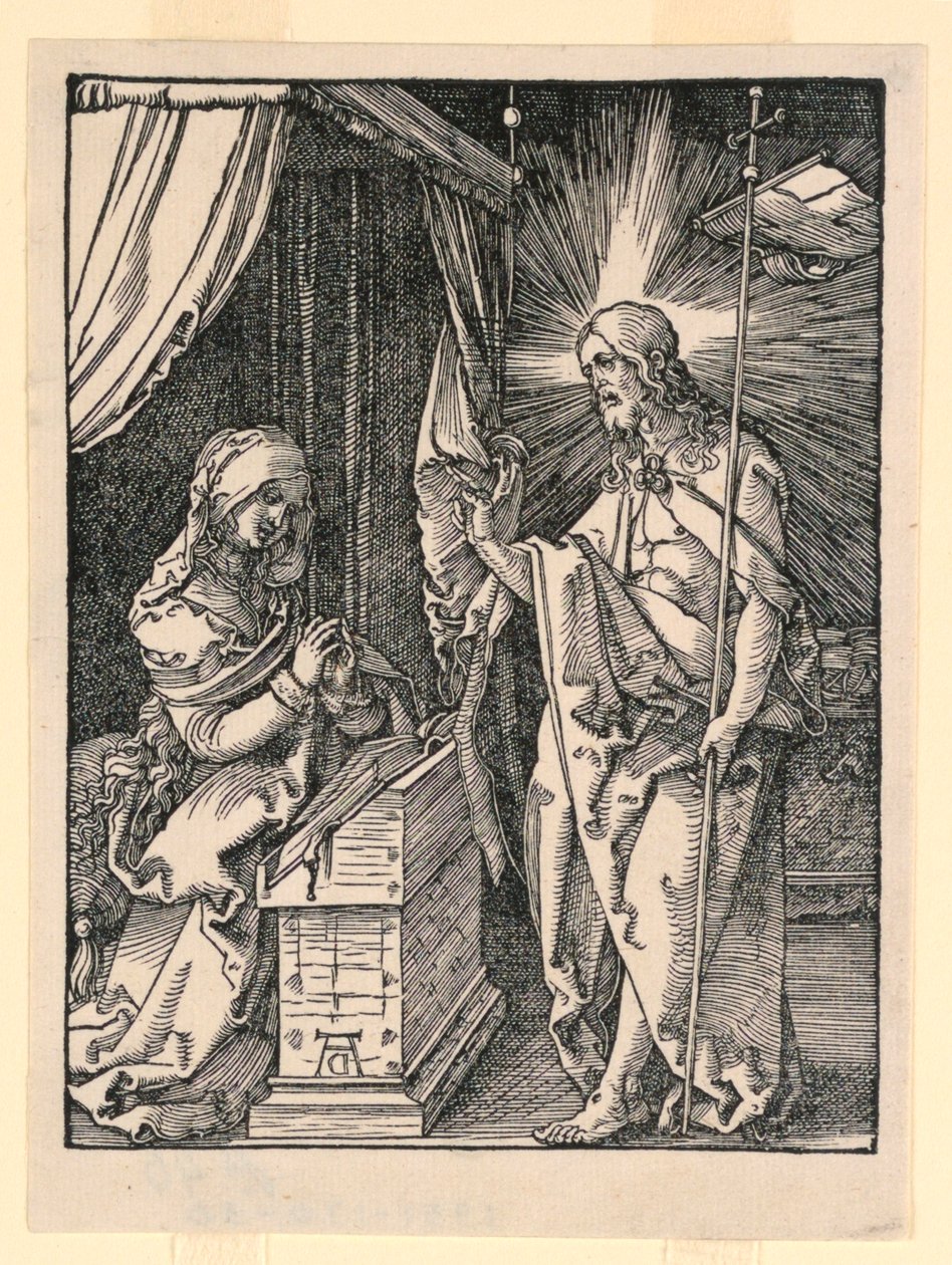 Cristo aparecendo para sua mãe de Albrecht Dürer
