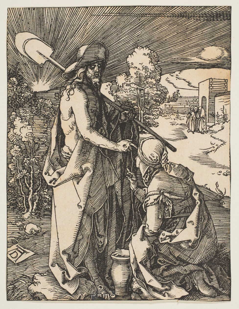 Cristo Aparecendo a Maria Madalena, de The Small Passion, ca. 1510 de Albrecht Dürer