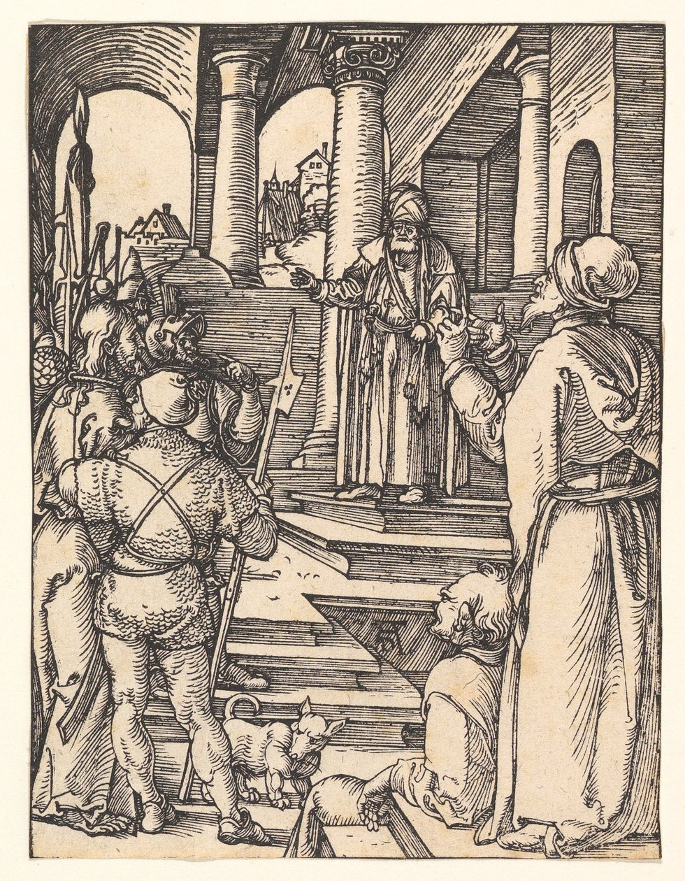 Cristo perante Pilatos, de «A Pequena Paixão» de Albrecht Dürer