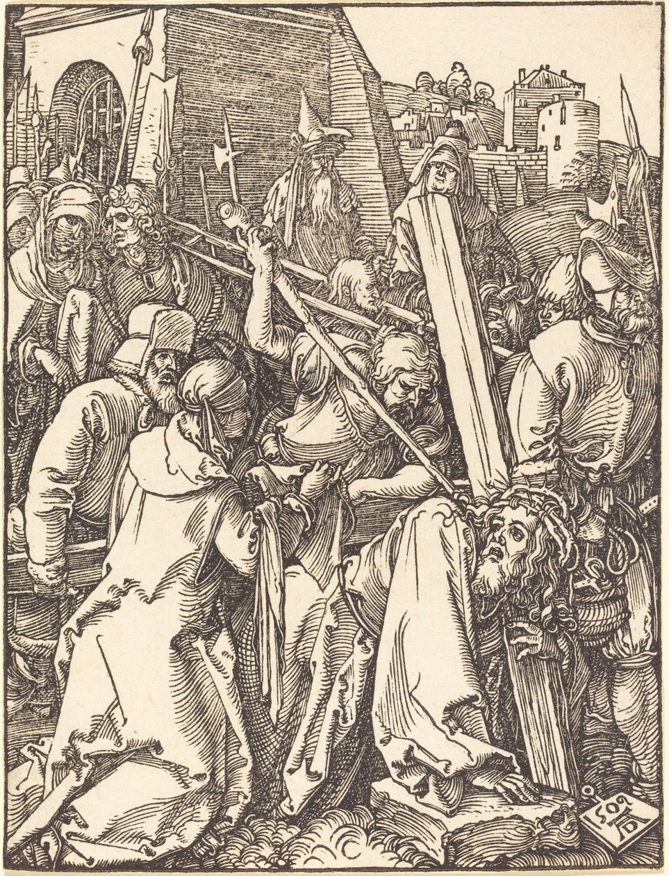 Cristo carregando a cruz de Albrecht Dürer