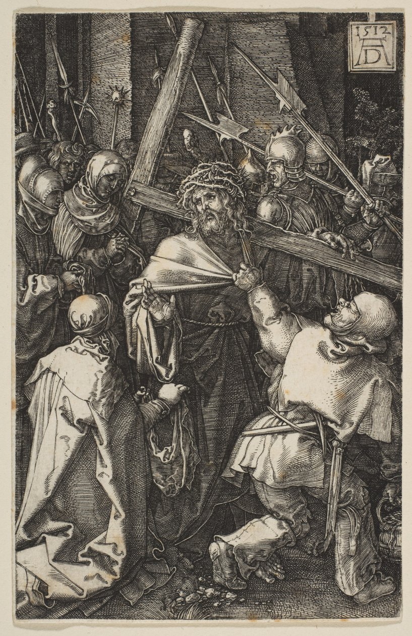Cristo levando a cruz, de «A Paixão» de Albrecht Dürer