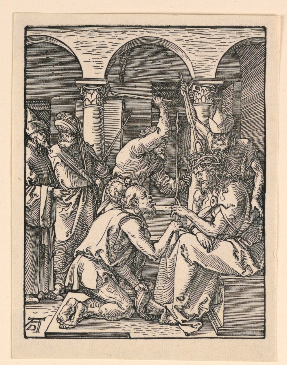 Cristo coroado de espinhos, da série A Pequena Paixão de Albrecht Dürer
