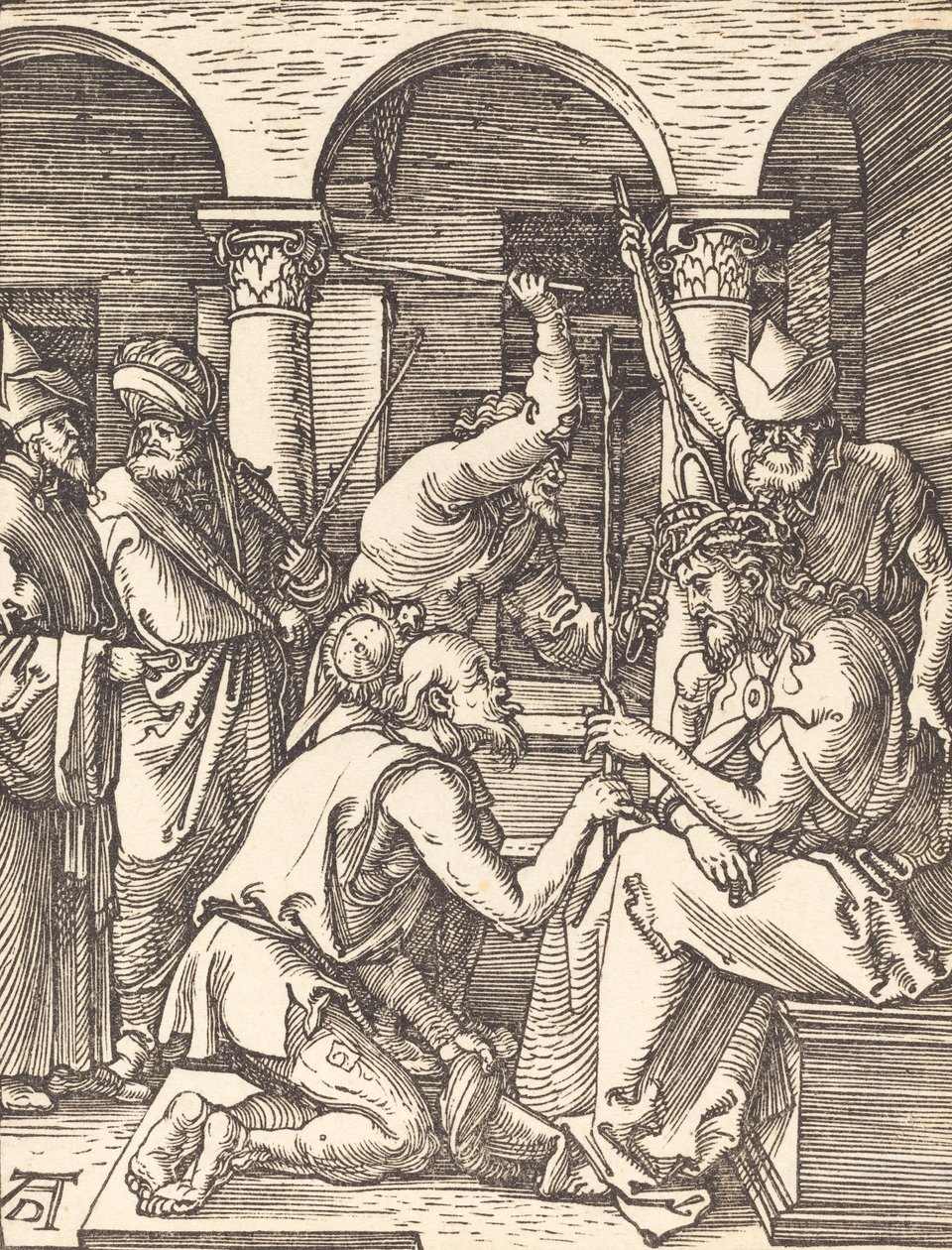 Cristo coroado de espinhos, provavelmente c. 15091510. de Albrecht Dürer