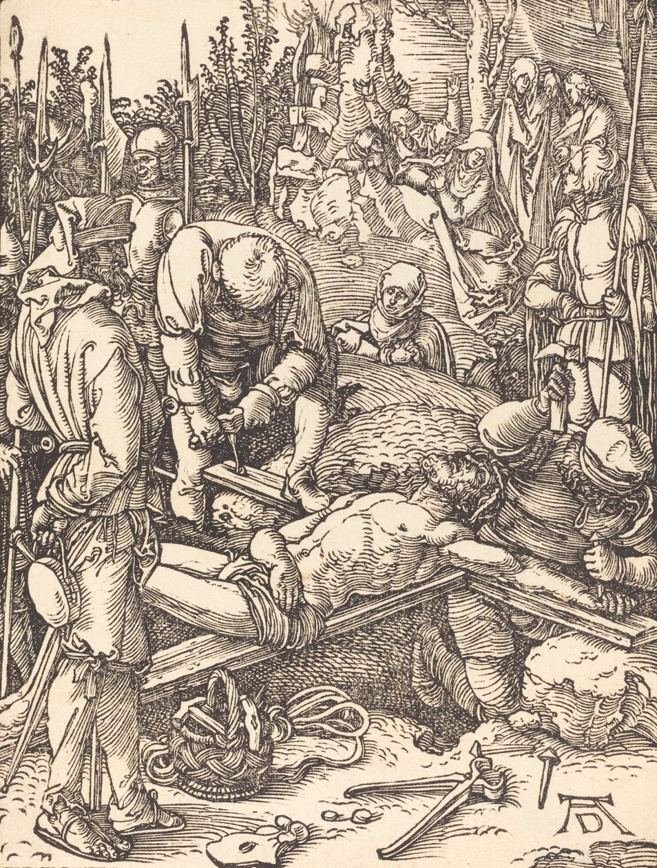Cristo pregado na cruz, provavelmente c. 15091510. de Albrecht Dürer