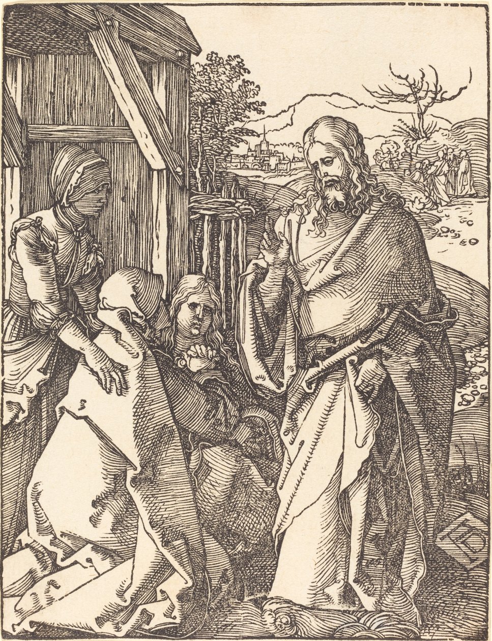 Cristo se despedindo de sua mãe de Albrecht Dürer