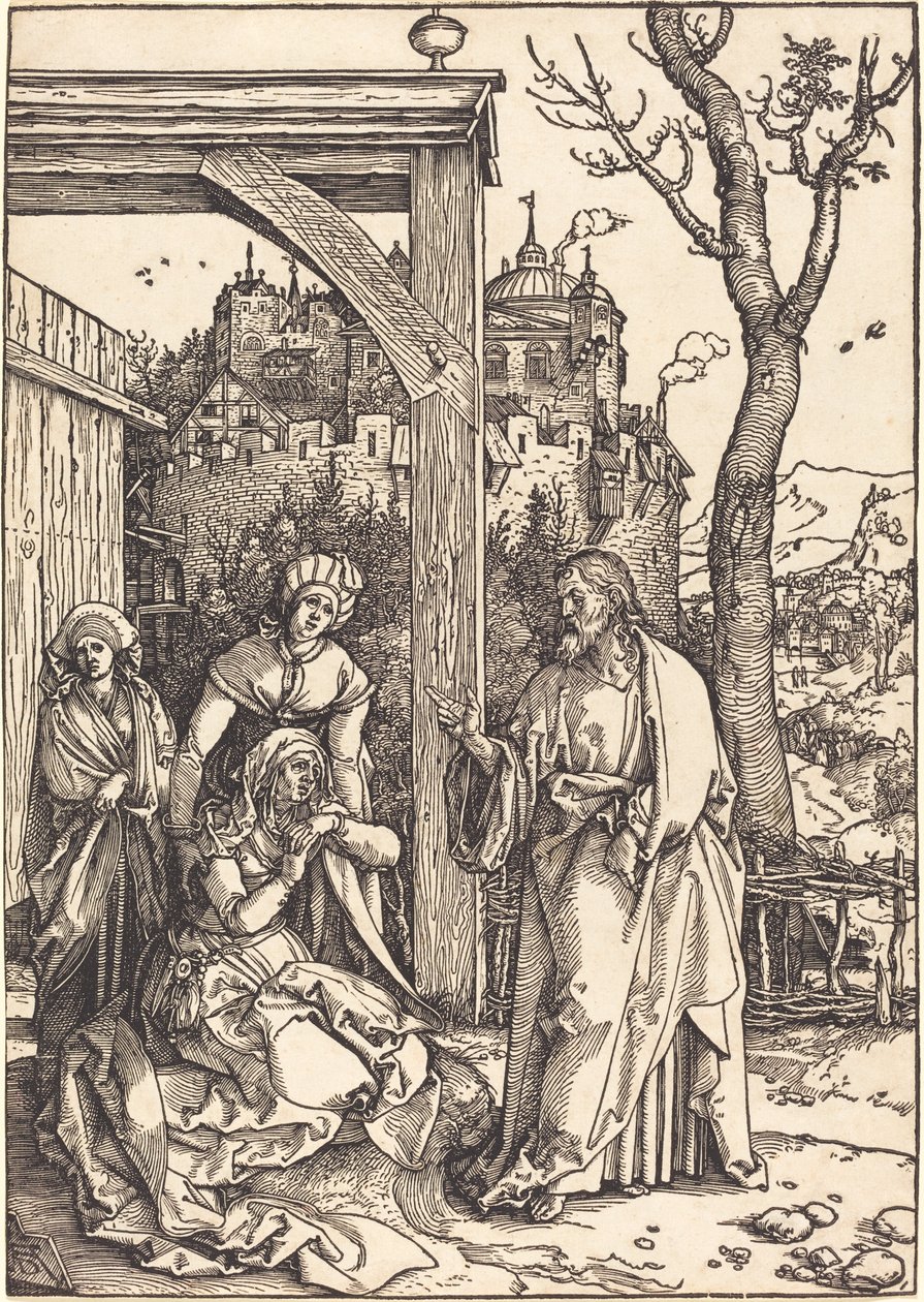 Cristo se despedindo de sua mãe de Albrecht Dürer
