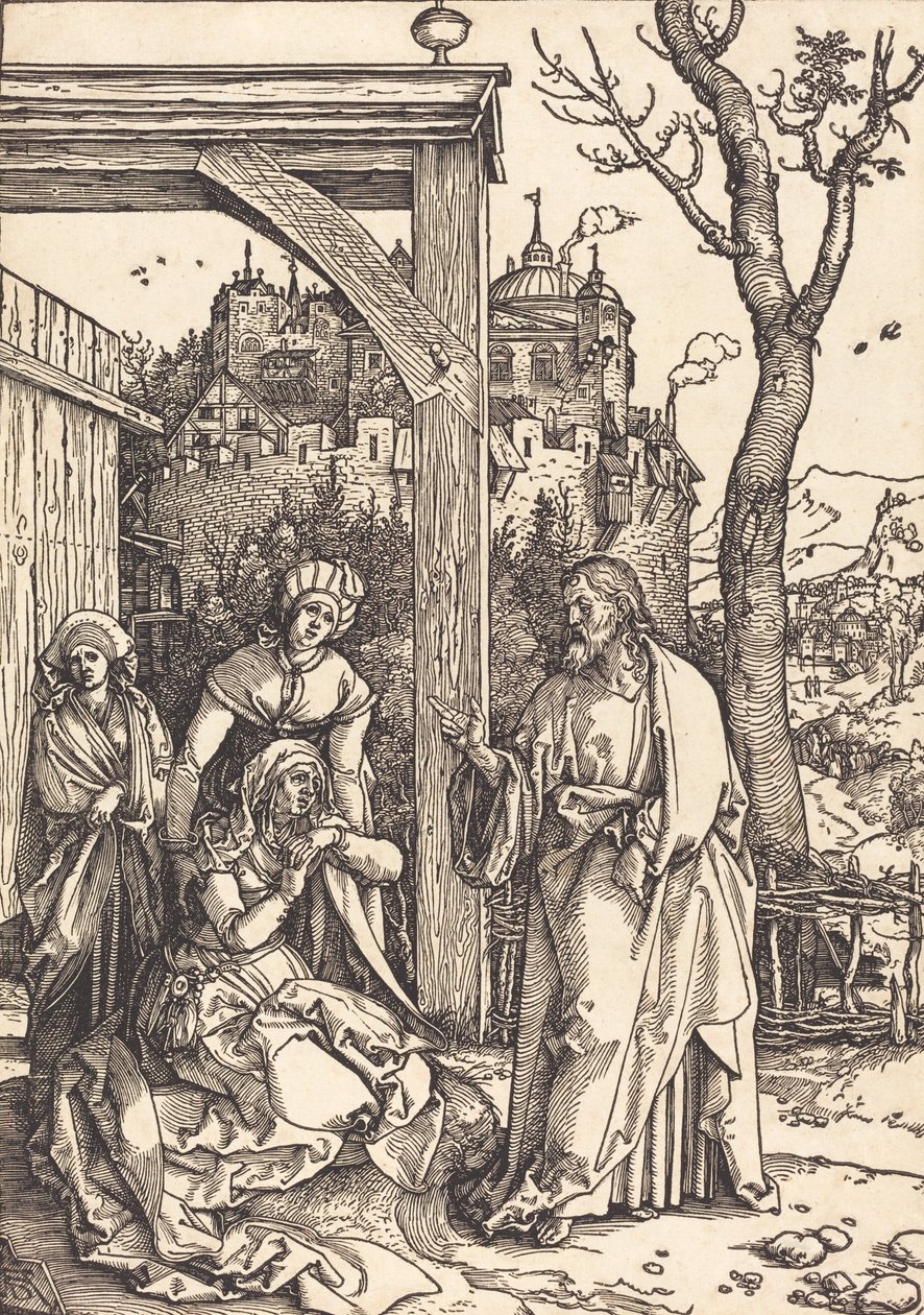 Cristo se despedindo de sua mãe, c. 15041505. de Albrecht Dürer