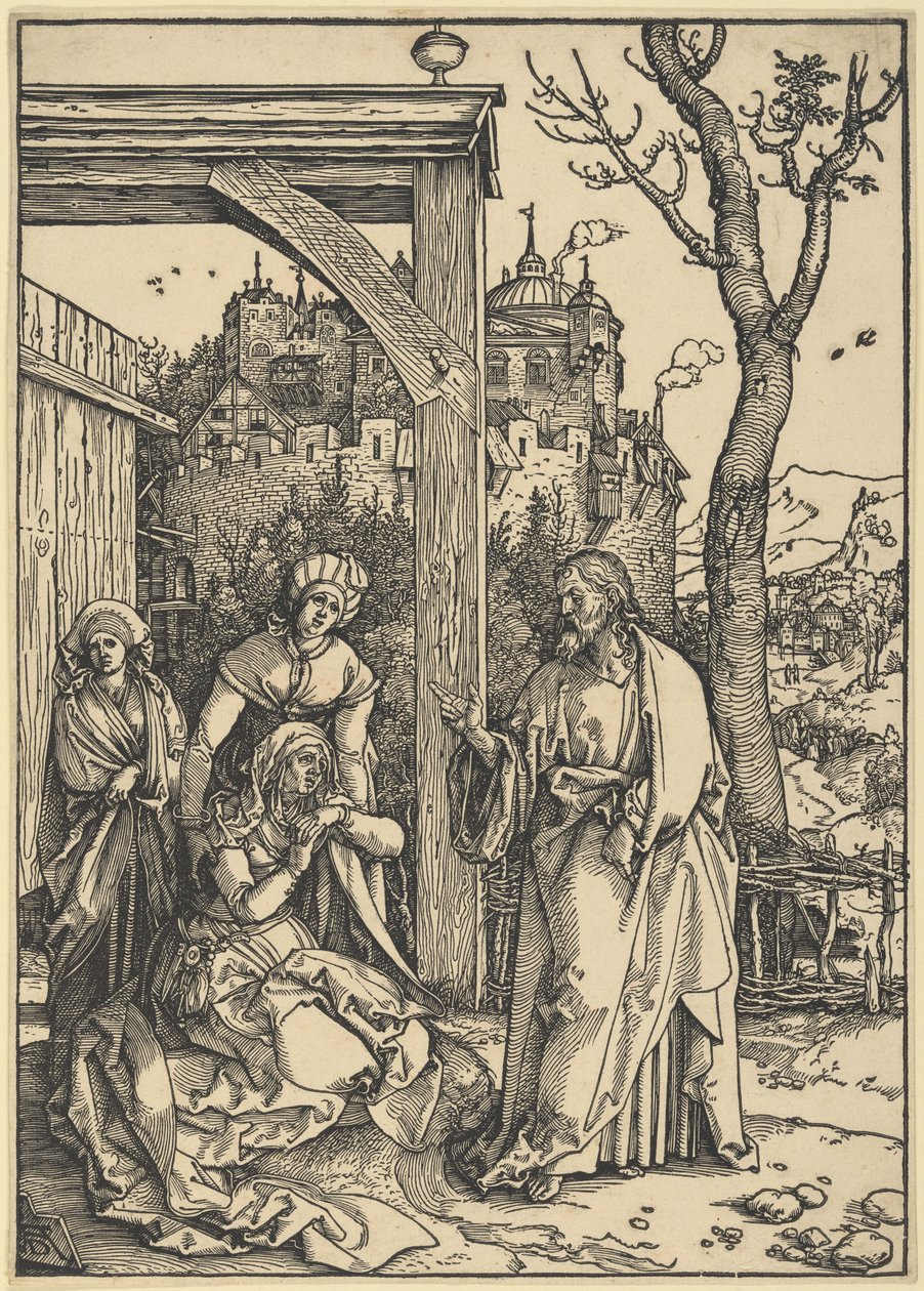 Cristo despede-se da sua mãe, de A Vida da Virgem de Albrecht Dürer