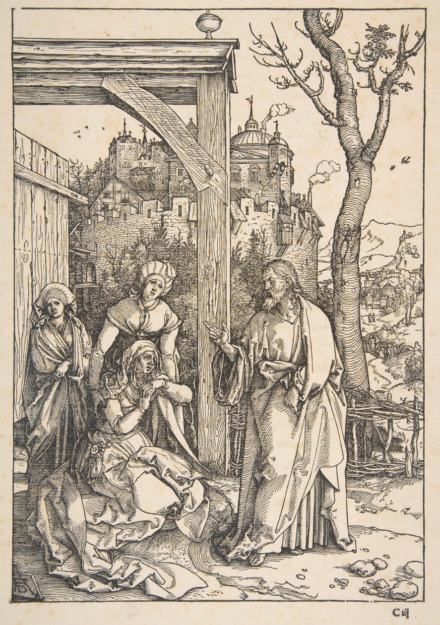 «Cristo despede-se da sua mãe», da obra «A Vida da Virgem» de Albrecht Dürer