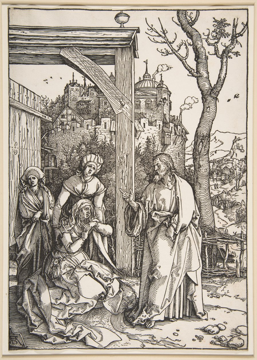 Cristo despede-se da sua mãe, de "A Vida da Virgem" de Albrecht Dürer