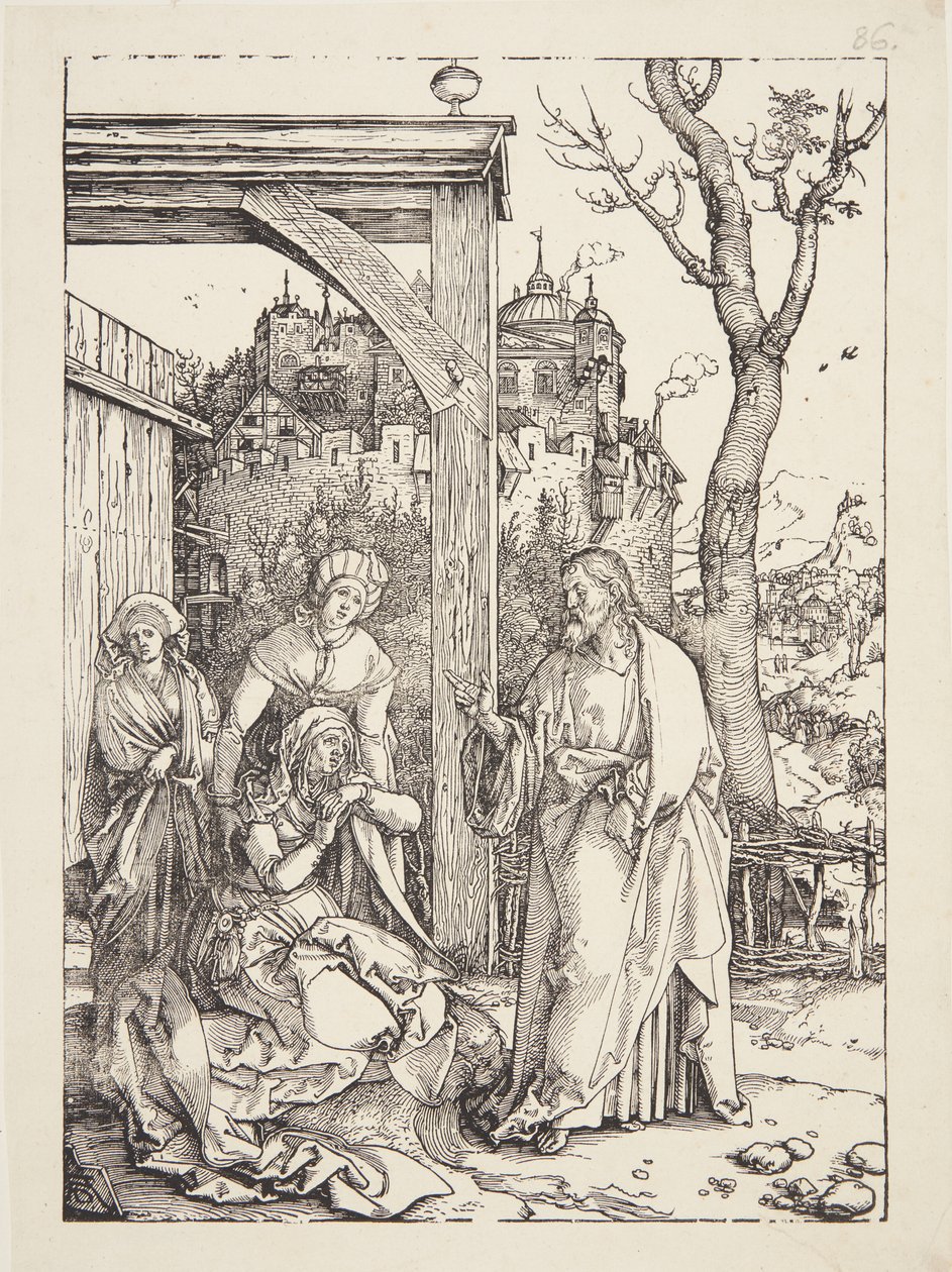 Cristo se despedindo de sua mãe de Albrecht Dürer