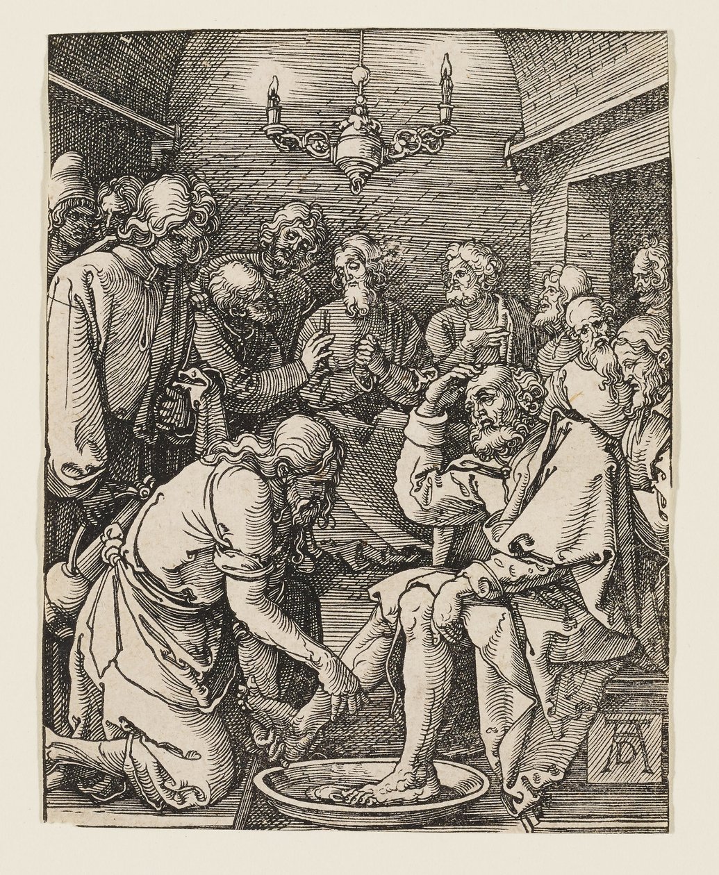 Cristo a lavar os pés dos discípulos de Albrecht Dürer