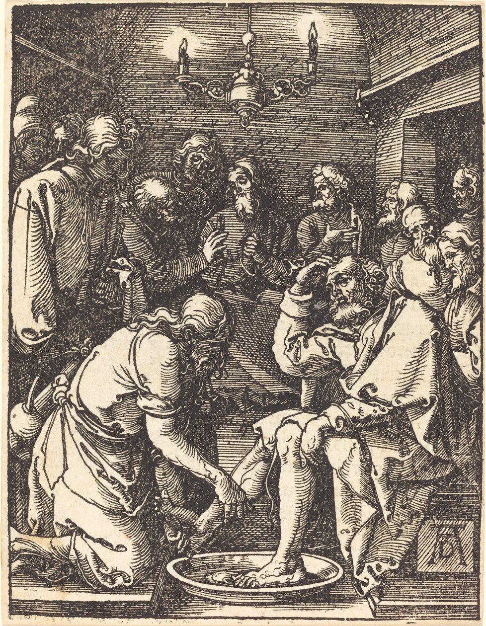 Cristo lavando os pés dos discípulos de Albrecht Dürer