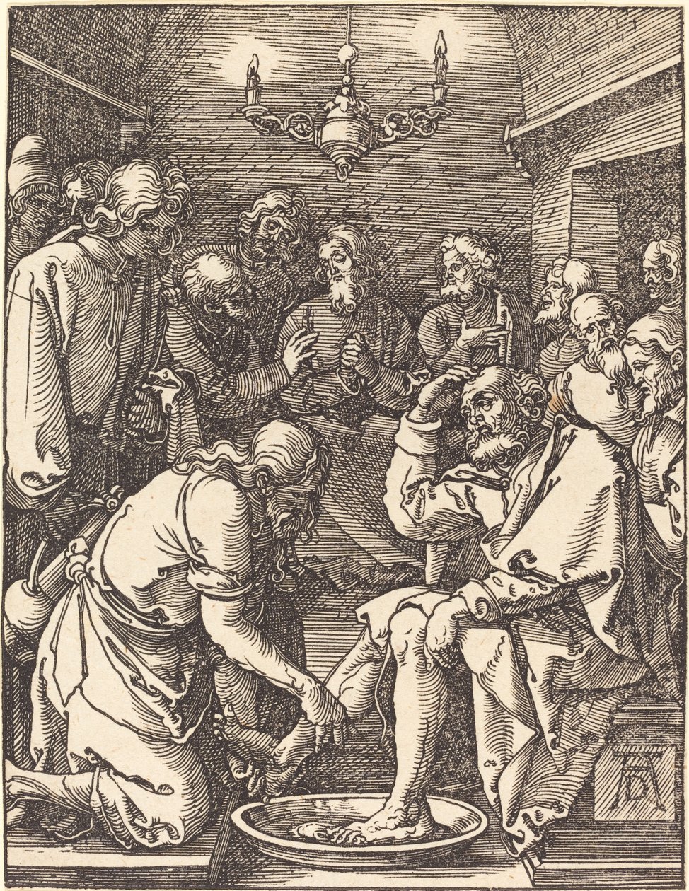 Cristo lavando os pés dos discípulos de Albrecht Dürer