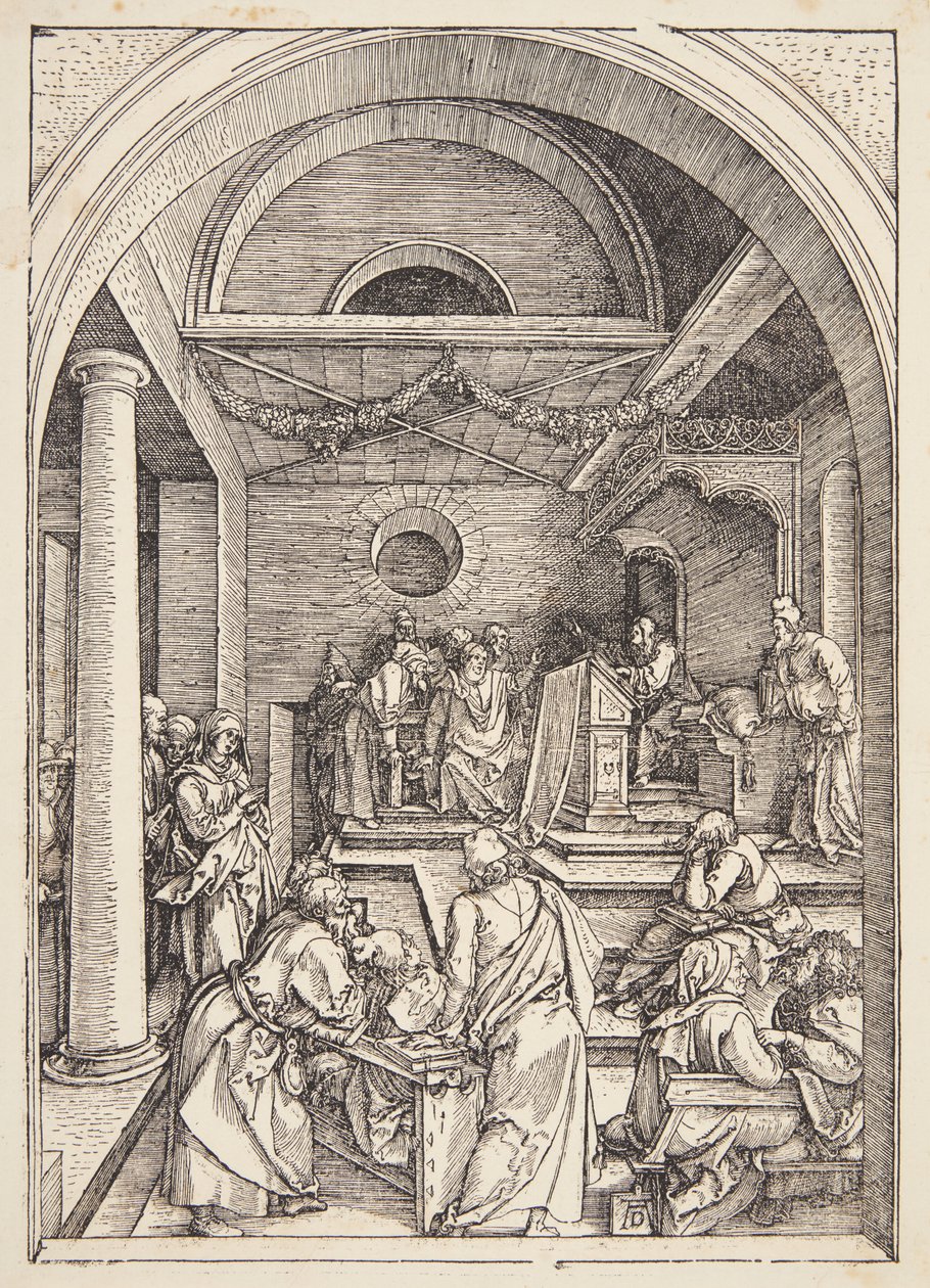 Cristo entre os médicos de Albrecht Dürer