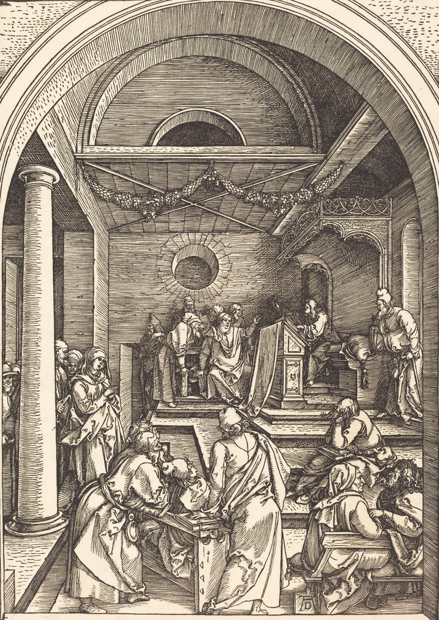 Cristo entre os Doutores, c. 15031504. de Albrecht Dürer