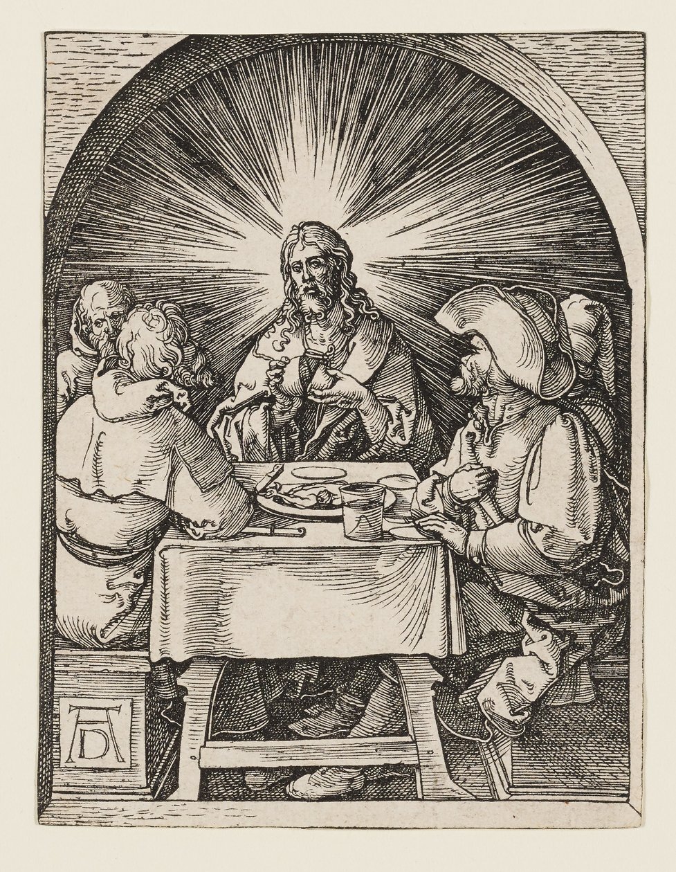 Cristo em Emaús de Albrecht Dürer