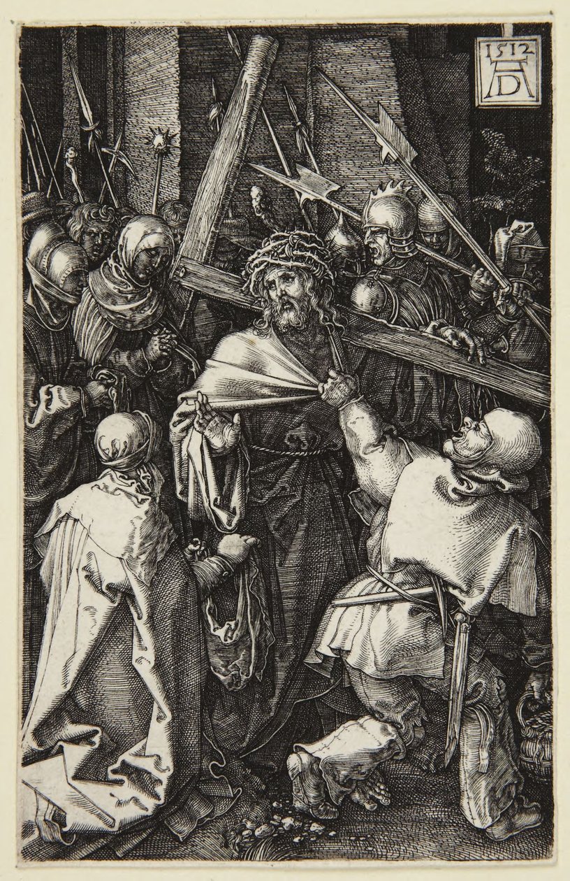 Cristo levando a cruz (série da Paixão gravada) de Albrecht Dürer