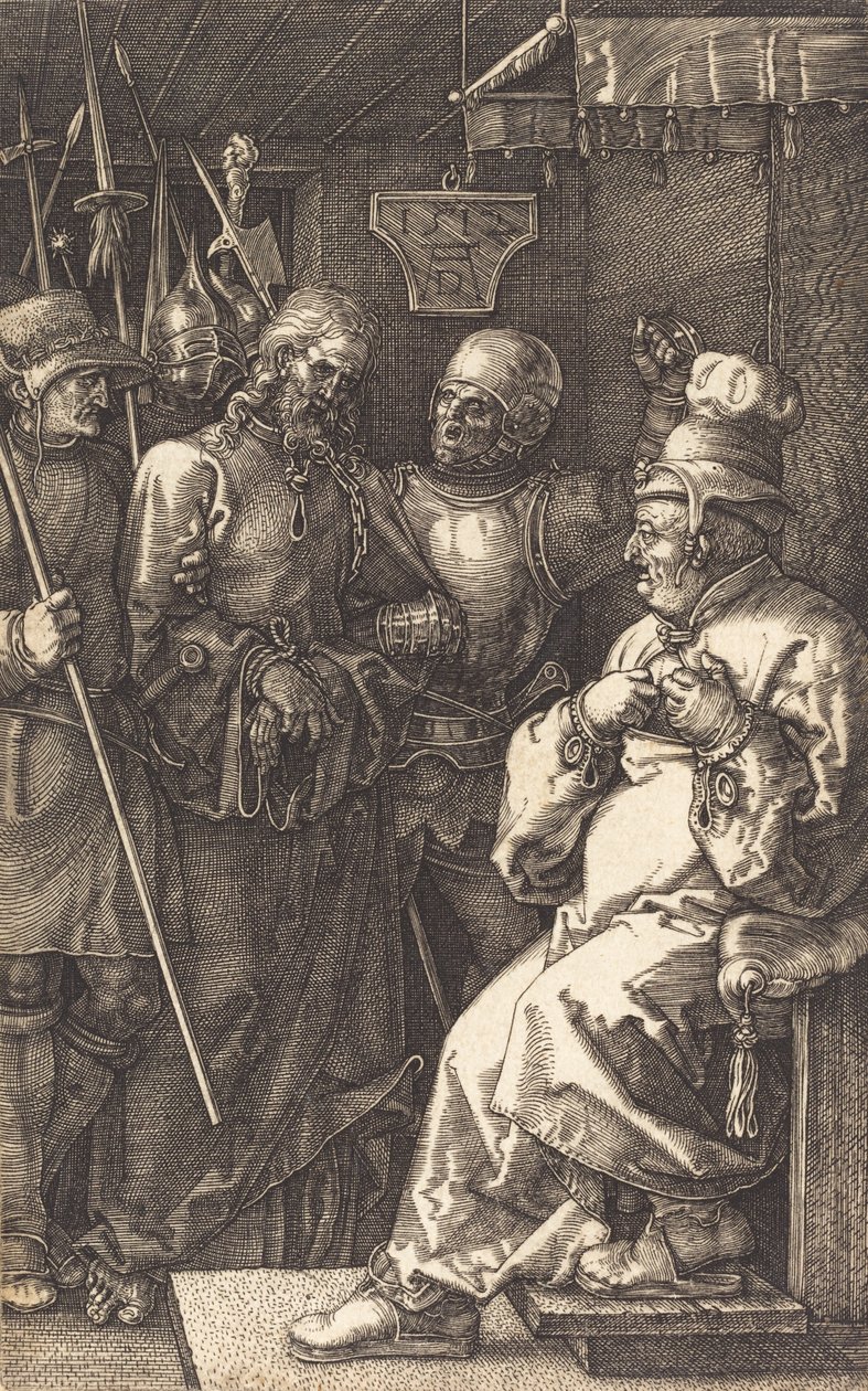 Cristo diante de Caifás, 1512. de Albrecht Dürer